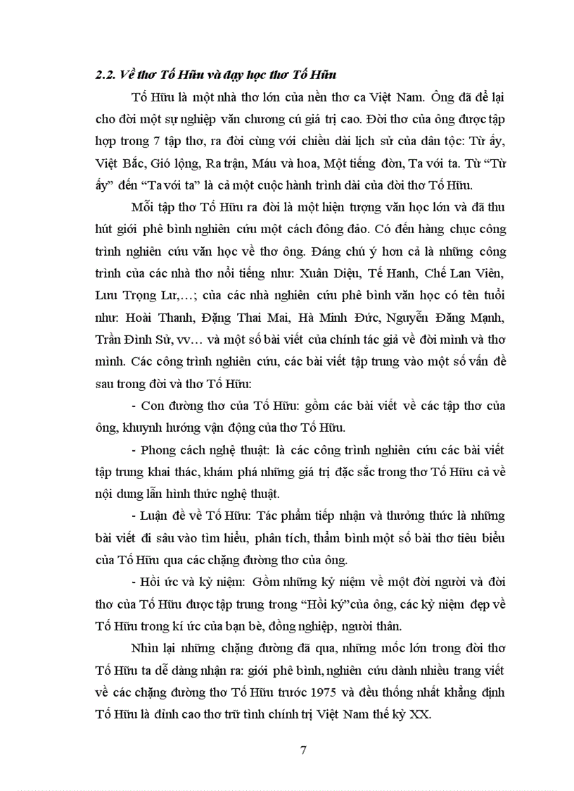 image for page Dạy học thơ Tố Hữu ở nhà trường PTTH theo hướng Tích hợp.