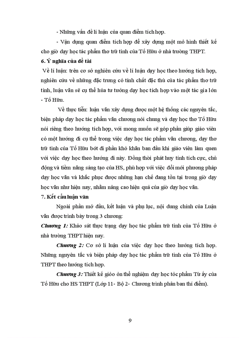 image for page Dạy học thơ Tố Hữu ở nhà trường PTTH theo hướng Tích hợp.