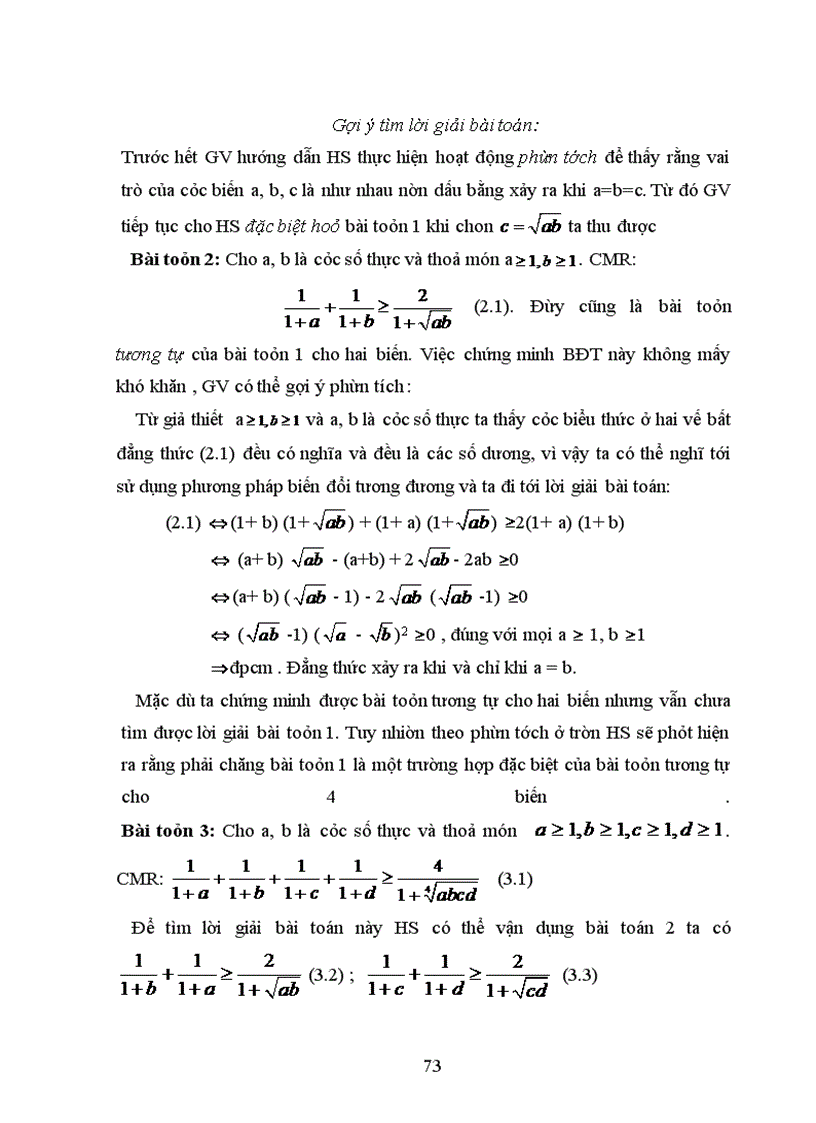 image for page Rèn luyện các hoạt động trí tuệ chung cho học sinh thông qua dạy học các bài toán về bất đẳng thức