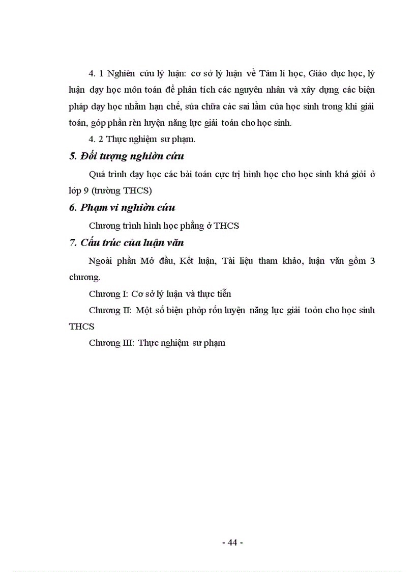 image for page Các bài toán tìm giá trị lớn nhất, giá trị nhỏ nhất trong hình học phẳng I