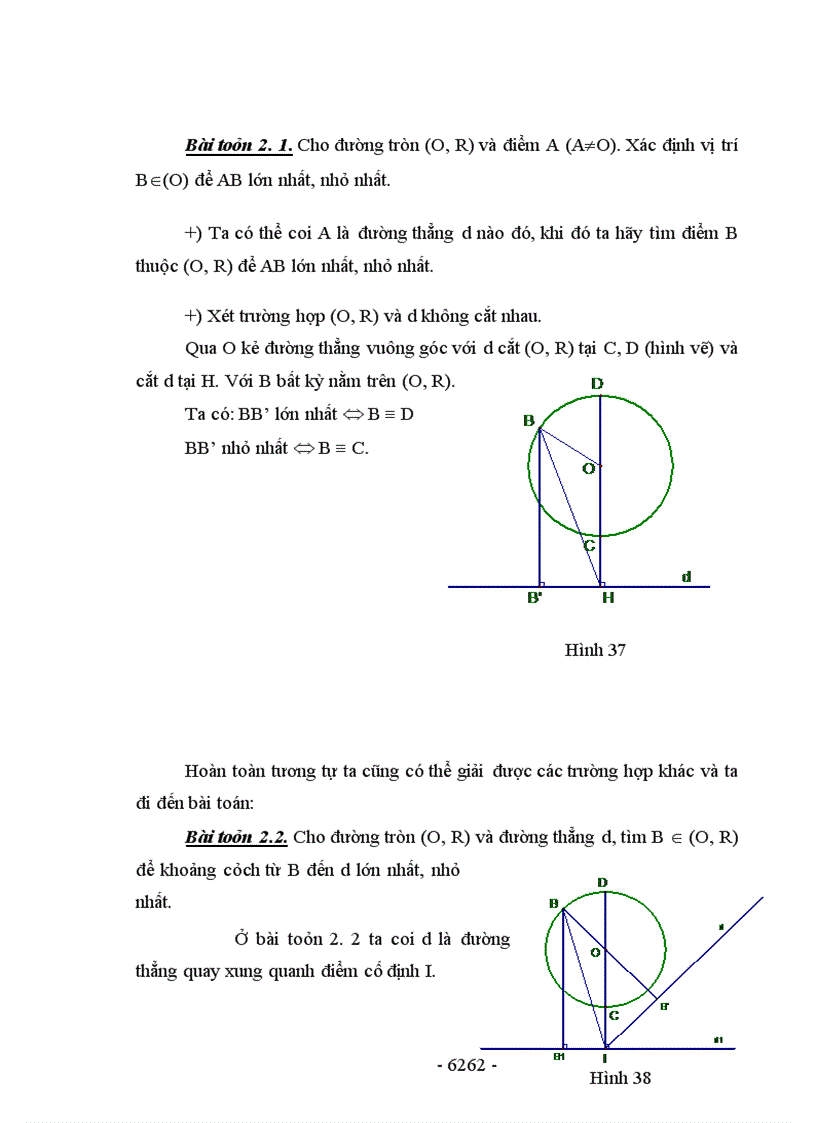 image for page Các bài toán tìm giá trị lớn nhất, giá trị nhỏ nhất trong hình học phẳng I