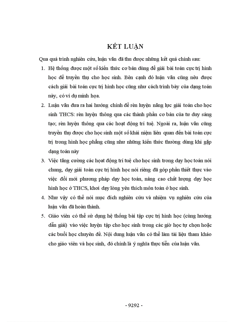 image for page Các bài toán tìm giá trị lớn nhất, giá trị nhỏ nhất trong hình học phẳng I