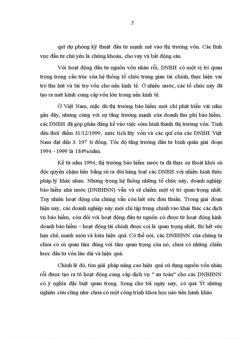 image for page Thực trạng tạo lập và sử dụng vốn nhàn rỗi của các DNBHNN trong thời gian qua