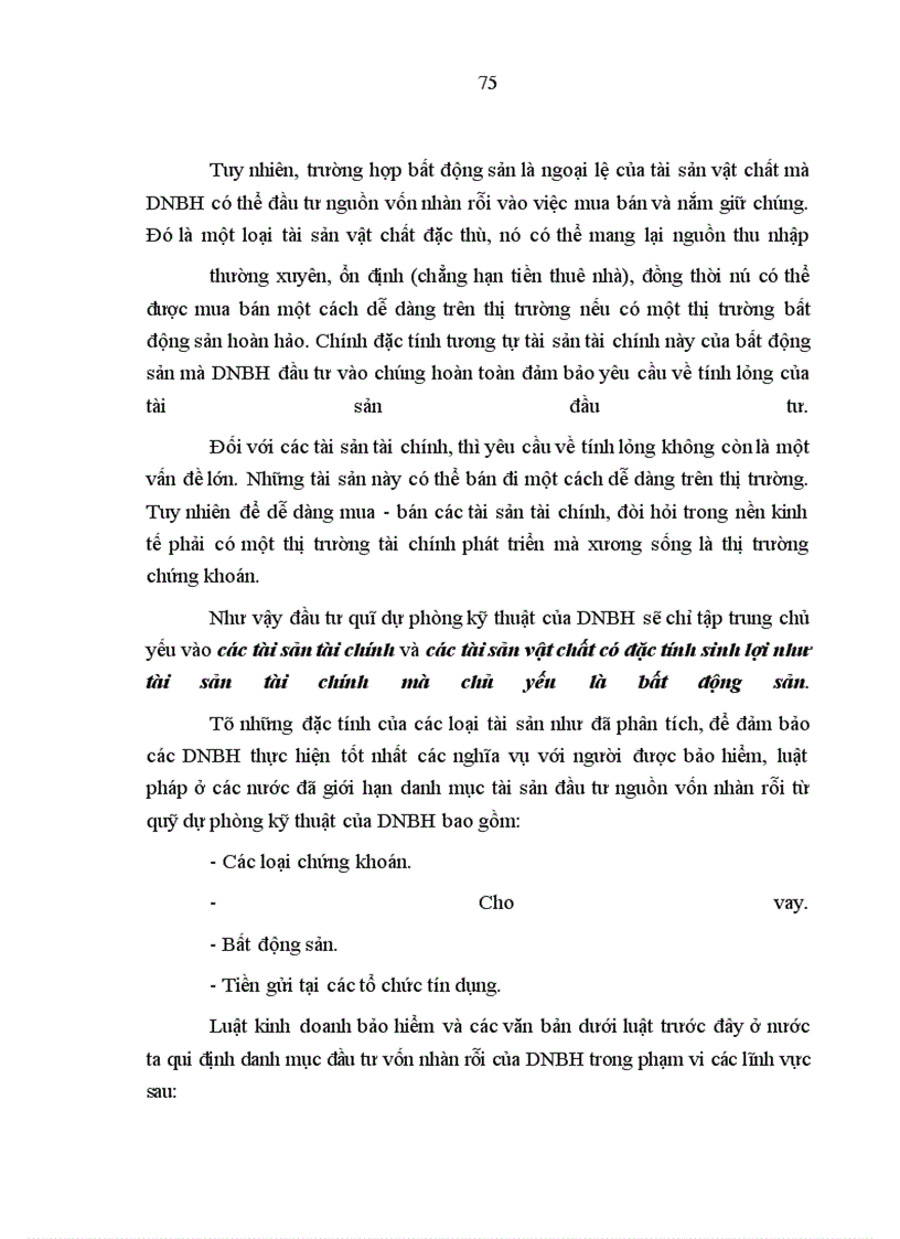 image for page Thực trạng tạo lập và sử dụng vốn nhàn rỗi của các DNBHNN trong thời gian qua