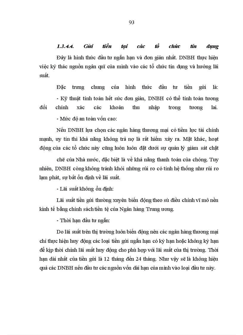 image for page Thực trạng tạo lập và sử dụng vốn nhàn rỗi của các DNBHNN trong thời gian qua