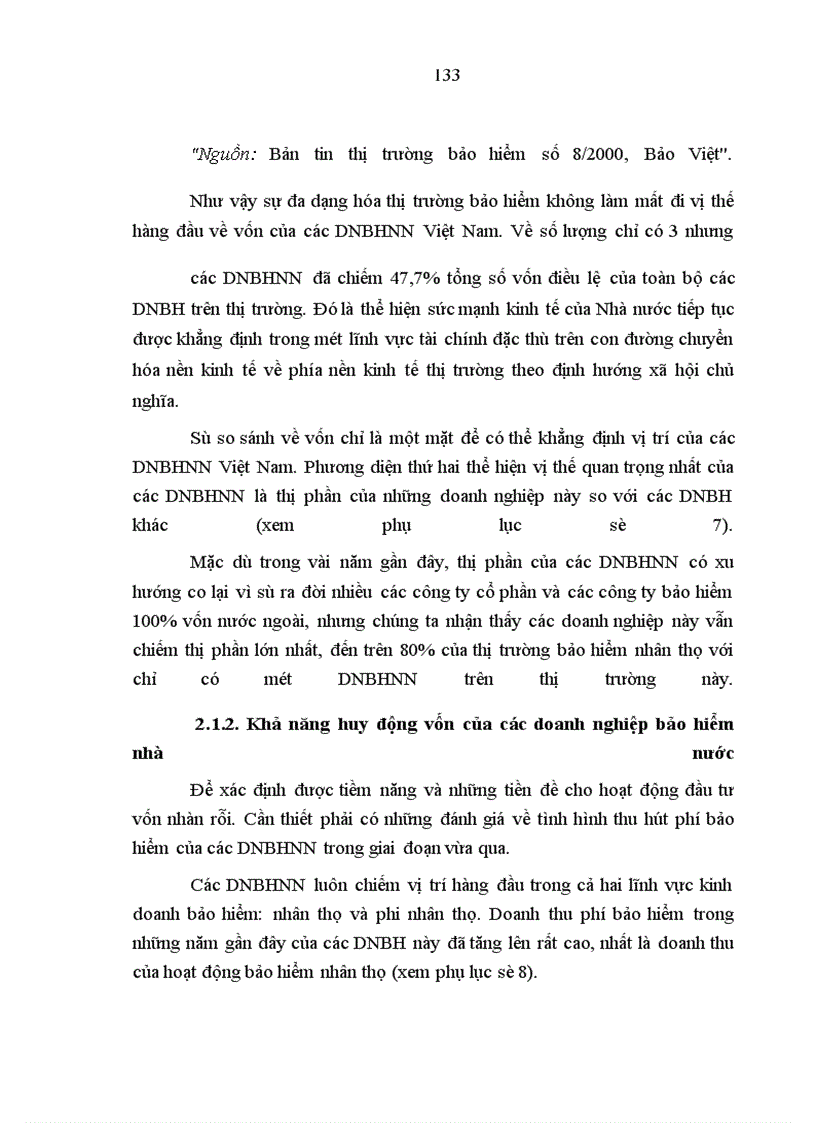 image for page Thực trạng tạo lập và sử dụng vốn nhàn rỗi của các DNBHNN trong thời gian qua
