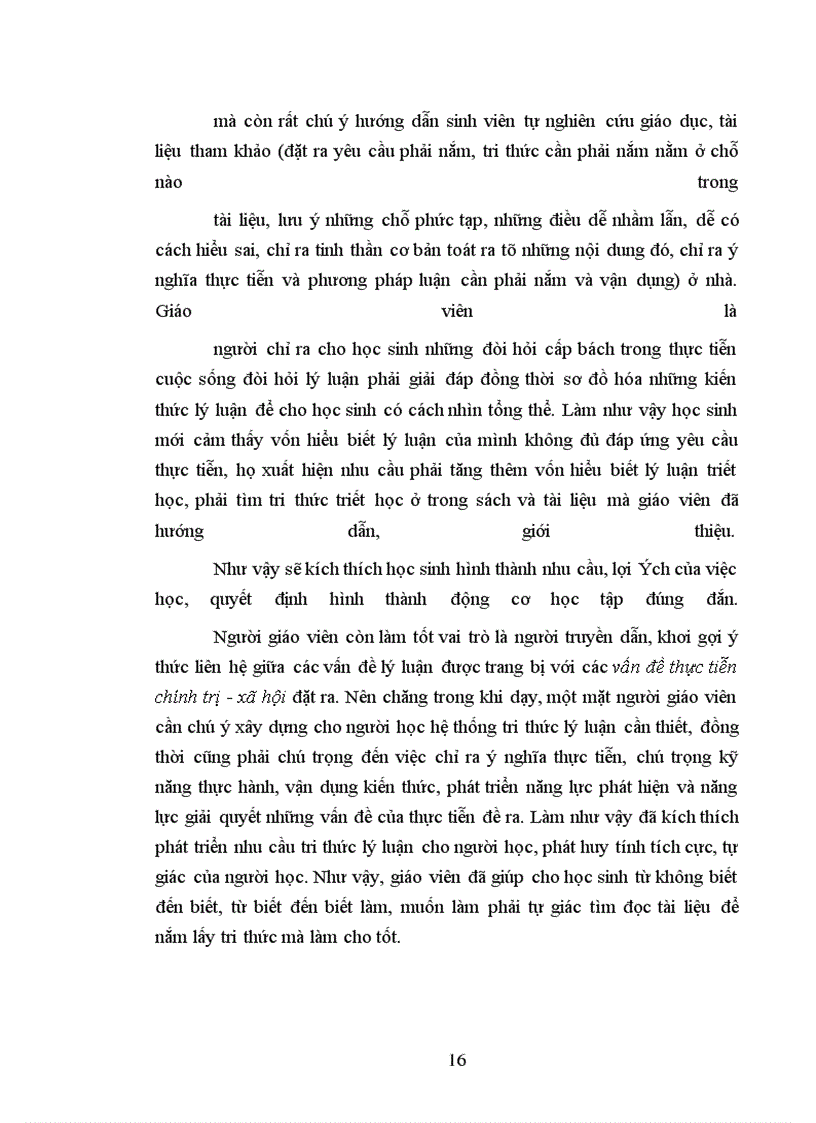 image for page Góp phần nâng cao chất lượng giảng dạy các nguyên lý, các quy luật cơ bản của phép biện chứng duy vật trong chương trình chính trị ở trường THCN