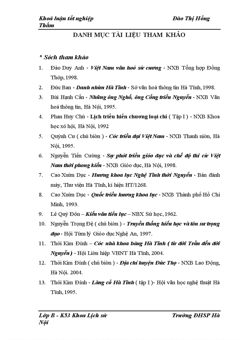 image for page Bước đầu tìm hiểu truyền thống khoa bảng của nhân dân huyện Đức Thọ ( Hà Tĩnh ) thời kì phong kiến