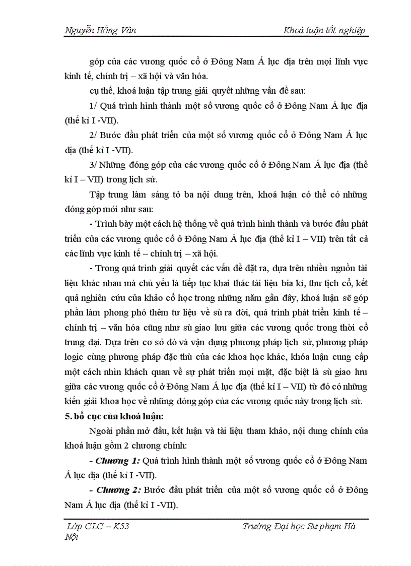 image for page Quá trình hình thành và bước đầu phát triển của một số vương quốc cổ ở Đông Nam á lục địa (thế kỉ I -VII)