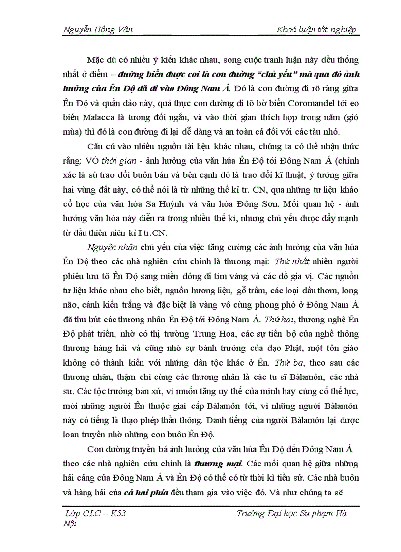 image for page Quá trình hình thành và bước đầu phát triển của một số vương quốc cổ ở Đông Nam á lục địa (thế kỉ I -VII)