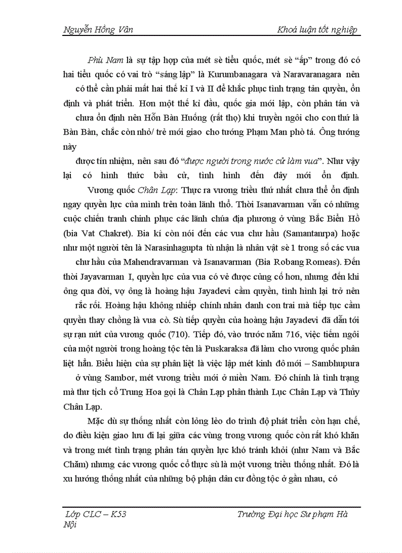 image for page Quá trình hình thành và bước đầu phát triển của một số vương quốc cổ ở Đông Nam á lục địa (thế kỉ I -VII)