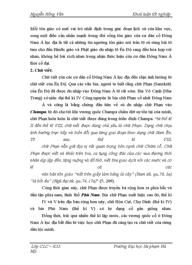 image for page Quá trình hình thành và bước đầu phát triển của một số vương quốc cổ ở Đông Nam á lục địa (thế kỉ I -VII)