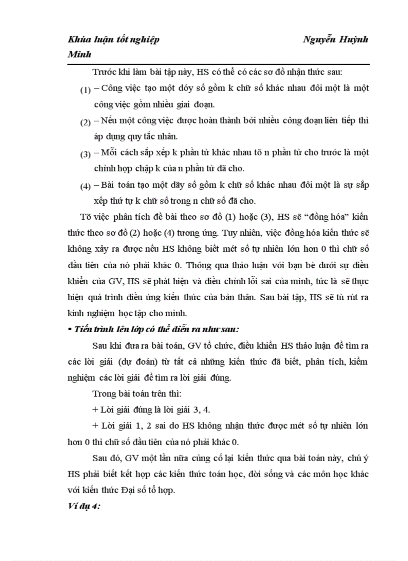 image for page Bước đầu vận dụng lý thuyết kiến tạo vào dạy học giải toán Đại số tổ hợp ở Trung học phổ thông