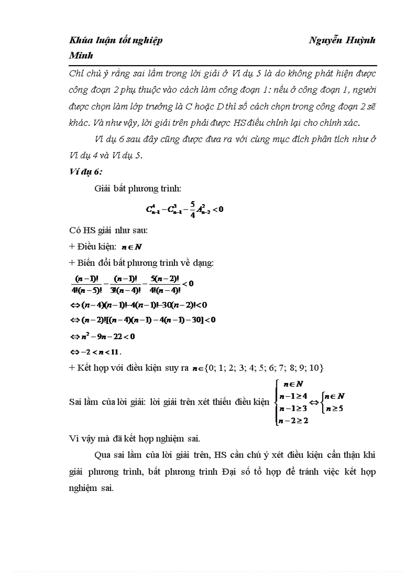 image for page Bước đầu vận dụng lý thuyết kiến tạo vào dạy học giải toán Đại số tổ hợp ở Trung học phổ thông