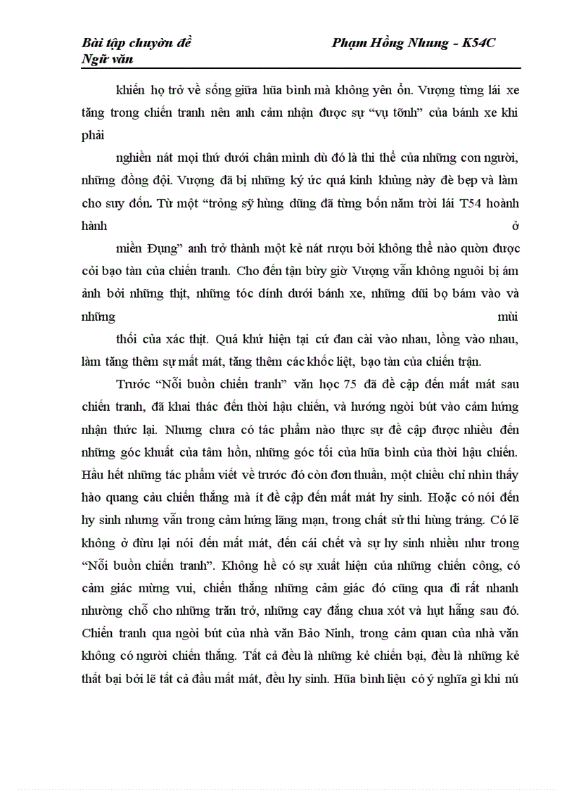 image for page Tiểu thuyết “Nỗi buồn chiến tranh” của nhà văn Bảo Ninh.