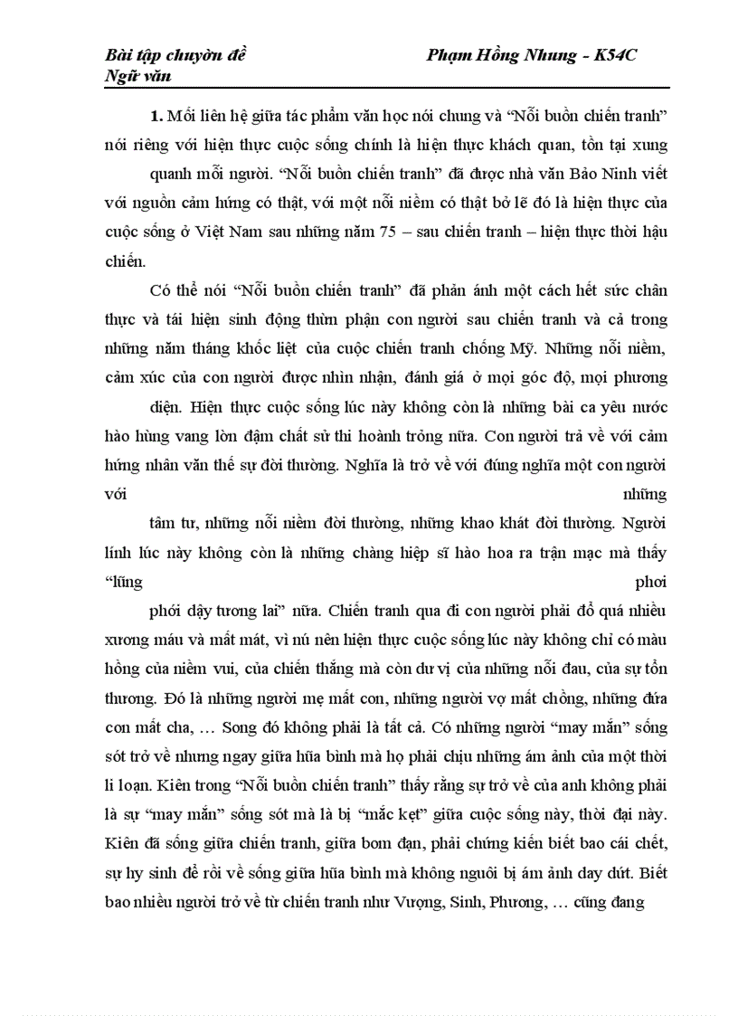 image for page Tiểu thuyết “Nỗi buồn chiến tranh” của nhà văn Bảo Ninh.