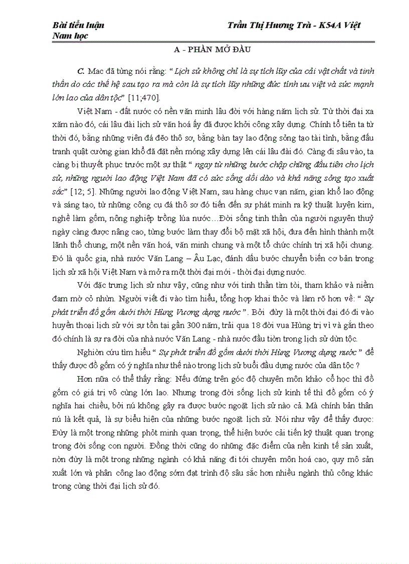 image for page Sự phát triển đồ gốm dưới thời Hùng Vương dựng nước