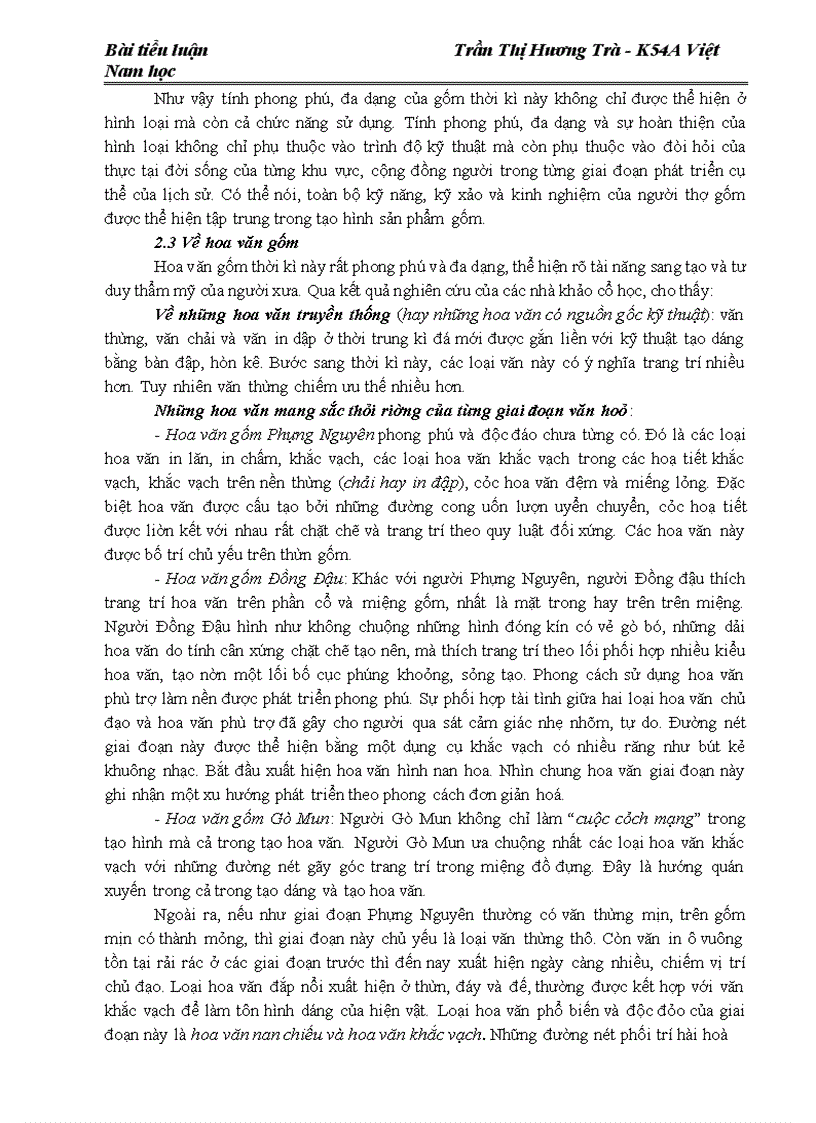 image for page Sự phát triển đồ gốm dưới thời Hùng Vương dựng nước