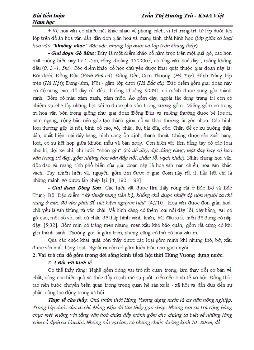 image for page Sự phát triển đồ gốm dưới thời Hùng Vương dựng nước