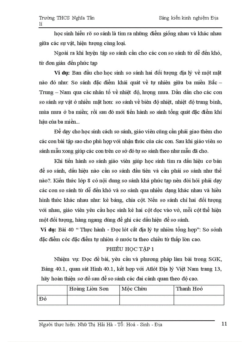 image for page Phương pháp so sánh vào việc dạy học chương trình Địa Lý lớp 8 – THCS