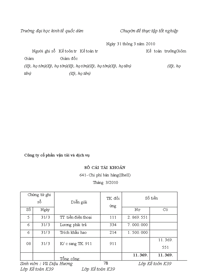 image for page Kế toán bán hàng và Xác định kết quả kinh doanh tại Công ty Cổ phần Vận Tải và Dịch Vụ T&S