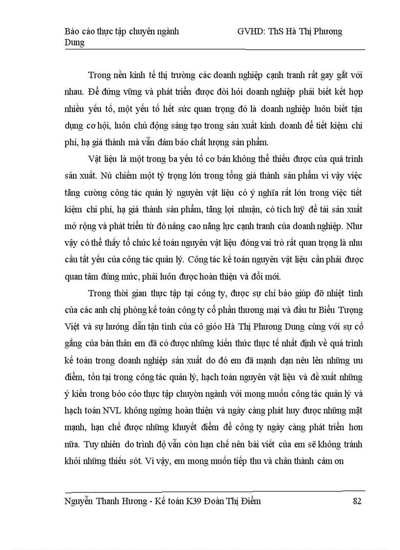 image for page Hoàn thiện Kế toỏn Nguyờn vật liệu tại Cụng ty Cổ phần thương mại & đầu tư Biểu Tượng Việt