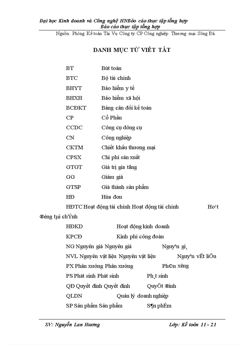 image for page Thực trạng công tác kế toán tại công ty cổ phần công nghiệp thương mại Sông Đà
