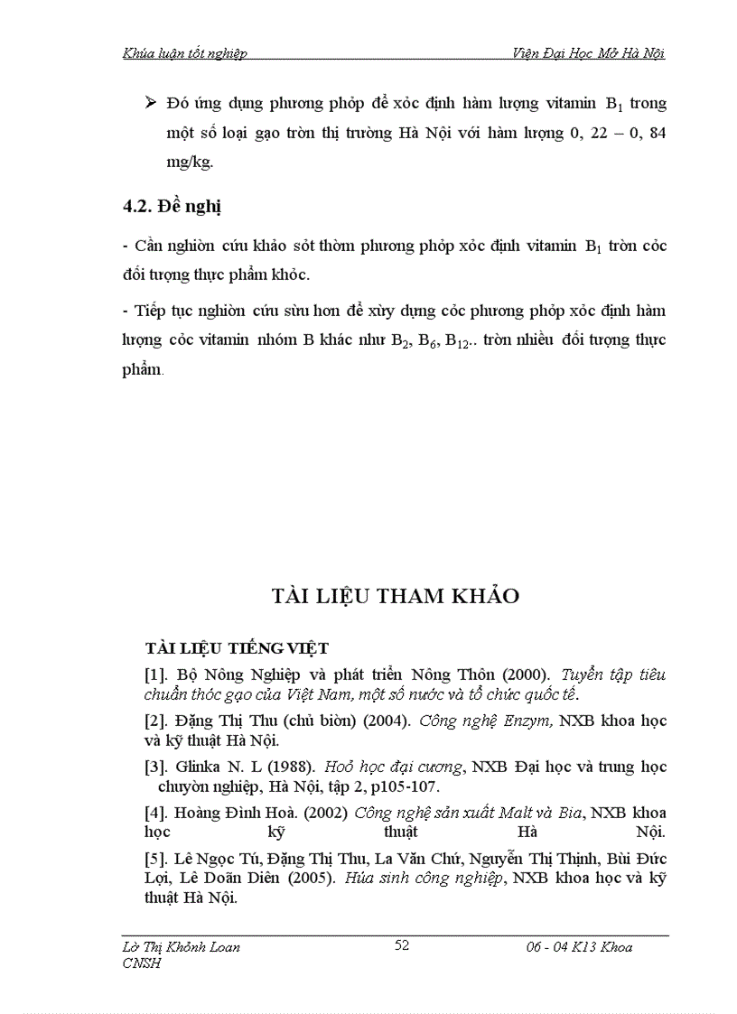 image for page So sánh tác dụng của một số enzyme thuỷ phân để xác định hàm lượng vitamin B1 trong gạo
