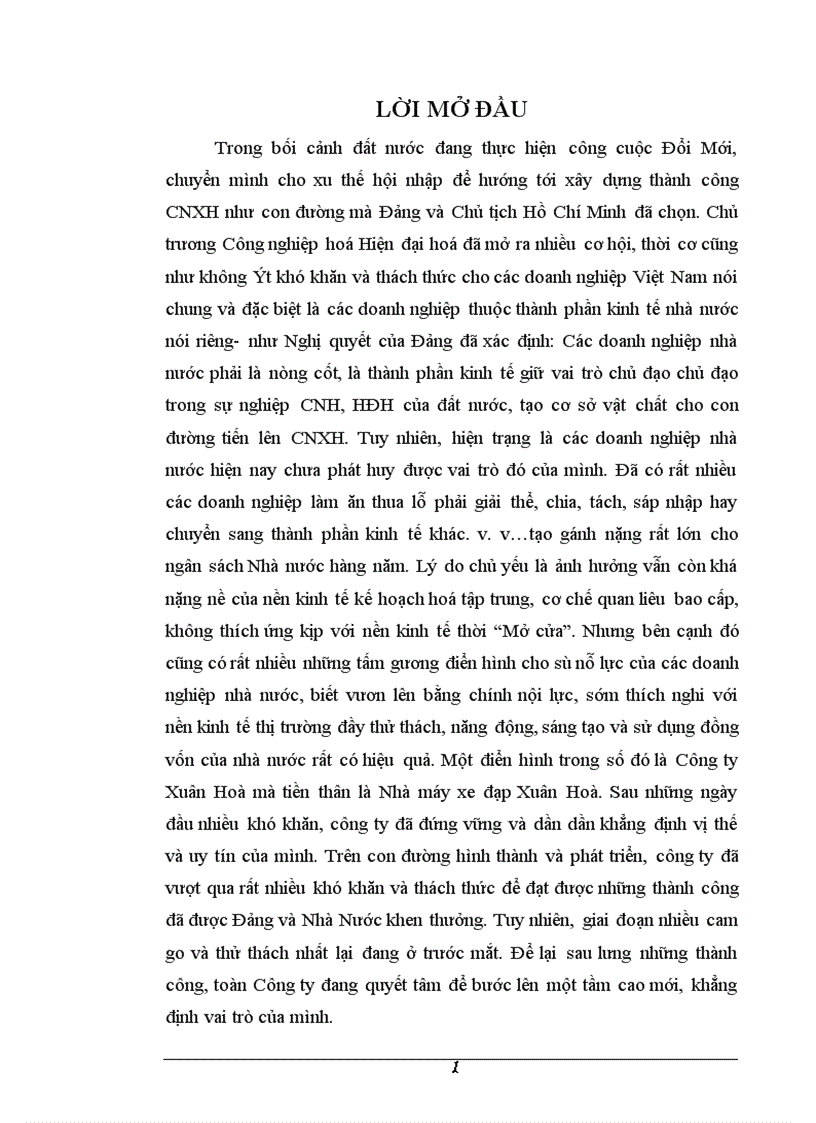 image for page Thực trạng hoạt động tiêu thụ sản phẩm về Công ty Xuân Hoà