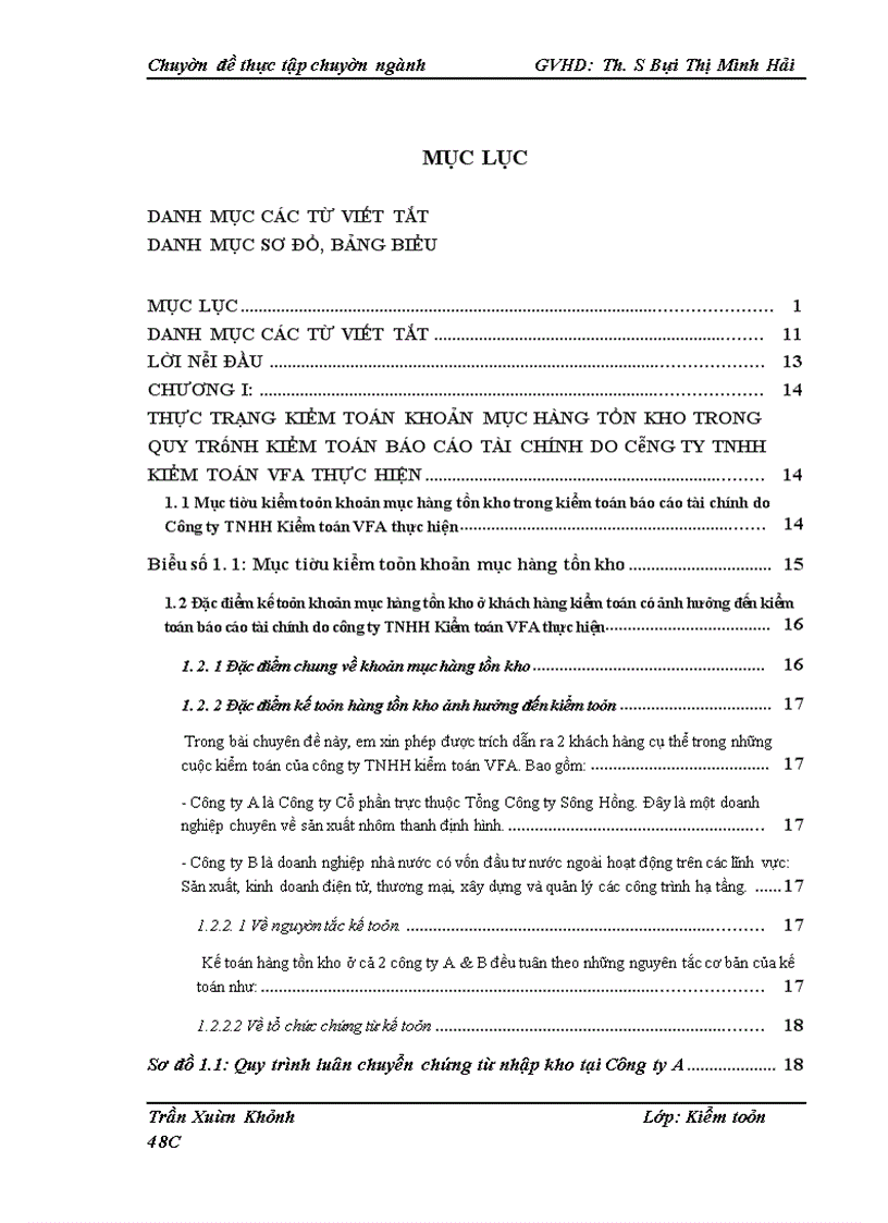 image for page Hoàn thiện Kiểm toán khoản mục Hàng tồn kho trong kiểm toán báo cáo tài chính do Công ty Trách nhiệm hữu hạn Kiểm toán VFA thực hiện