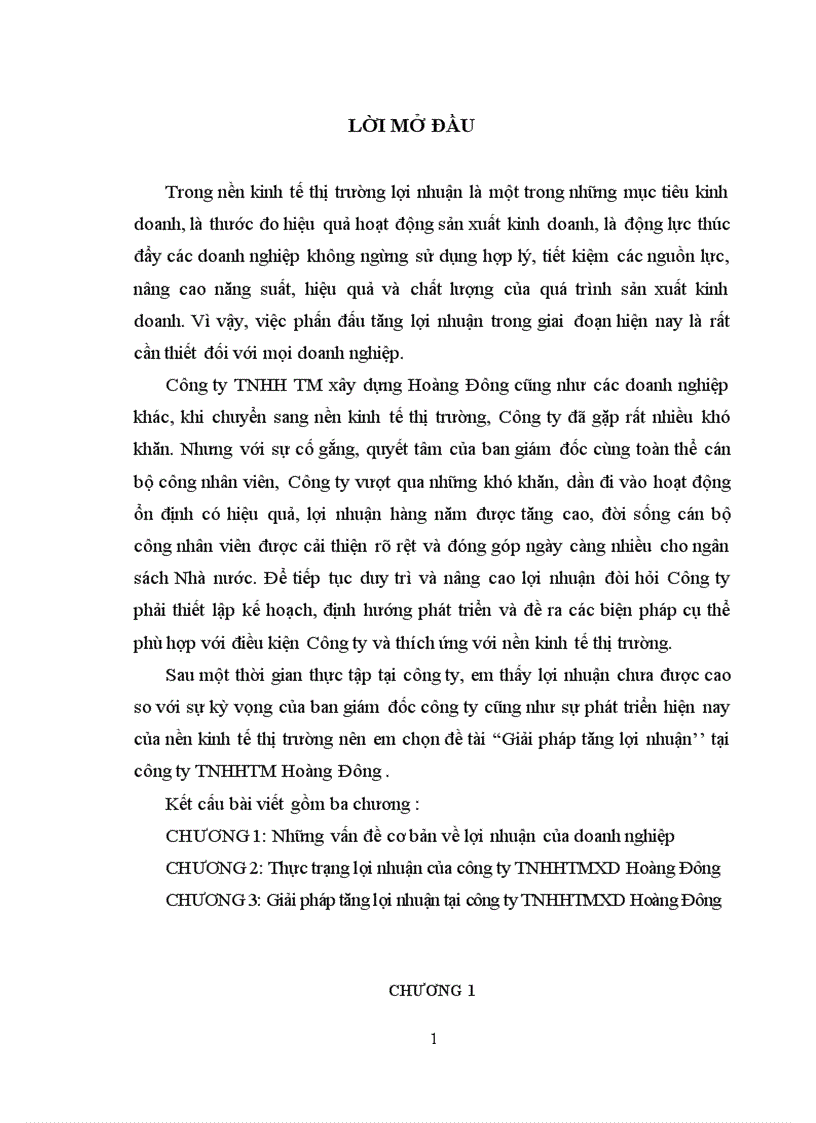 image for page Giải pháp tăng lợi nhuận’’ tại công ty TNHHTM Hoàng Đông