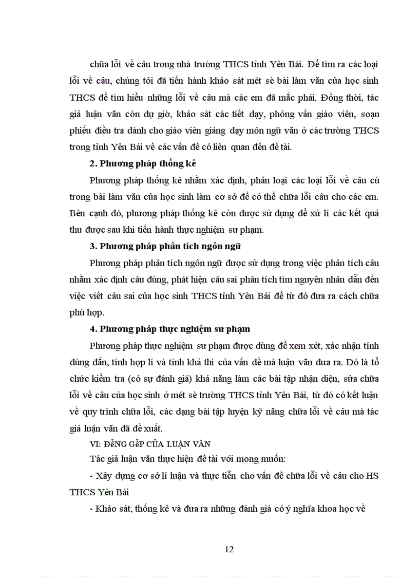 image for page Lỗi về câu trong bài làm văn của học sinh Trung học cơ sở tỉnh Yên Bái - nguyên nhân và cách chữa
