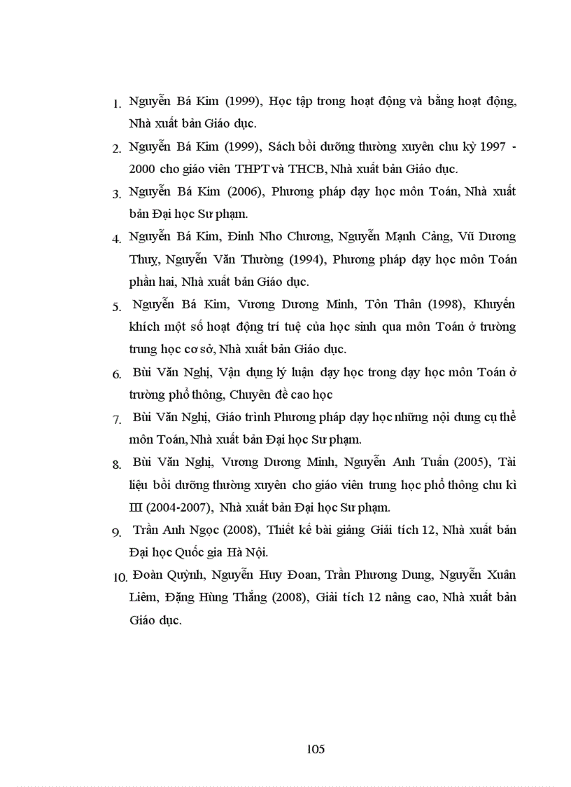 image for page Dạy học chương ứng dụng đạo hàm lớp 12 theo quan điểm hoạt động