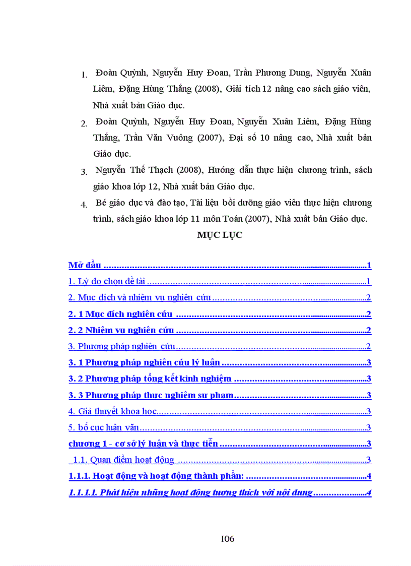 image for page Dạy học chương ứng dụng đạo hàm lớp 12 theo quan điểm hoạt động