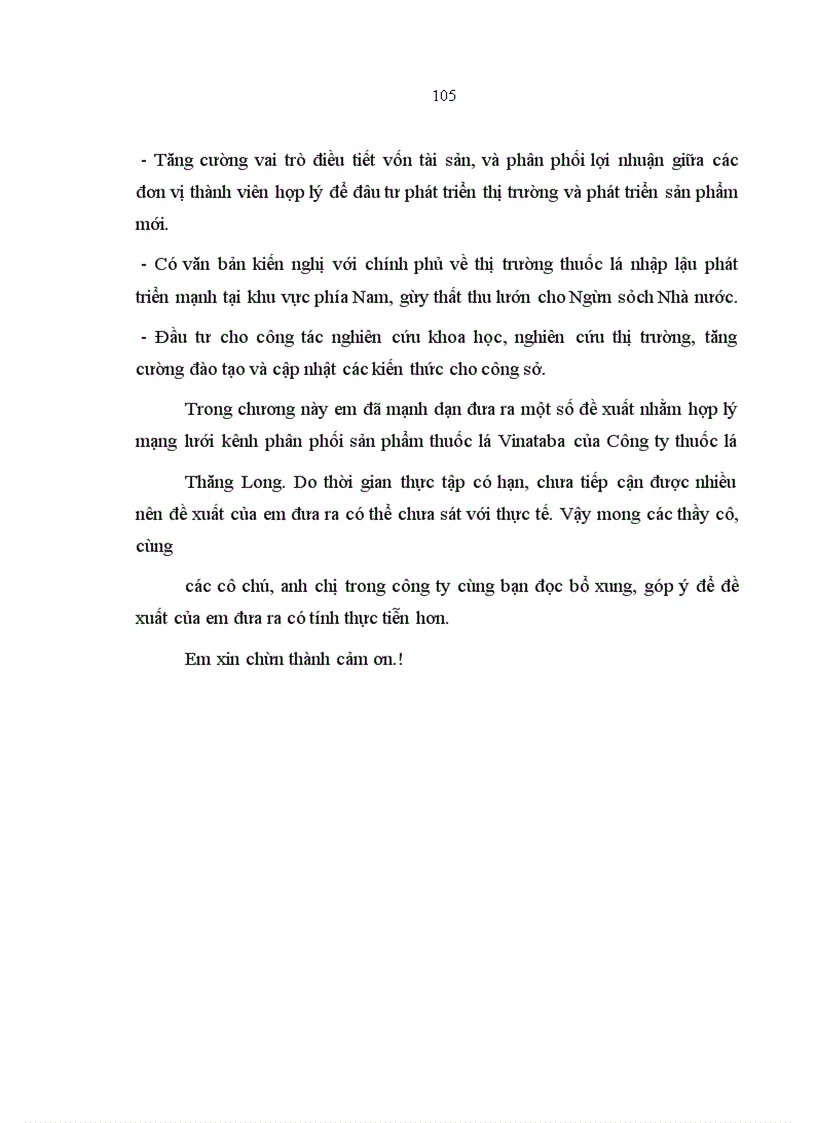 image for page Giải pháp tổ chức hợp lý mạng lưới kênh phân phối sản phẩm thuốc lá Vinataba của công ty TNHH một thành viên Thuốc Lá Thăng Long