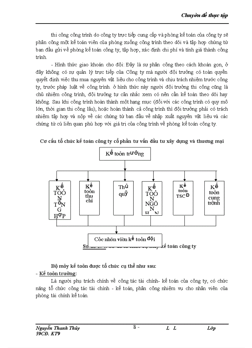 image for page Thực trạng công tác kế toán tại công ty, đặc điểm kế toán và một số phần hành kế toán chủ yếu tại công ty cổ phần đầu tư xây dựng và thương mại