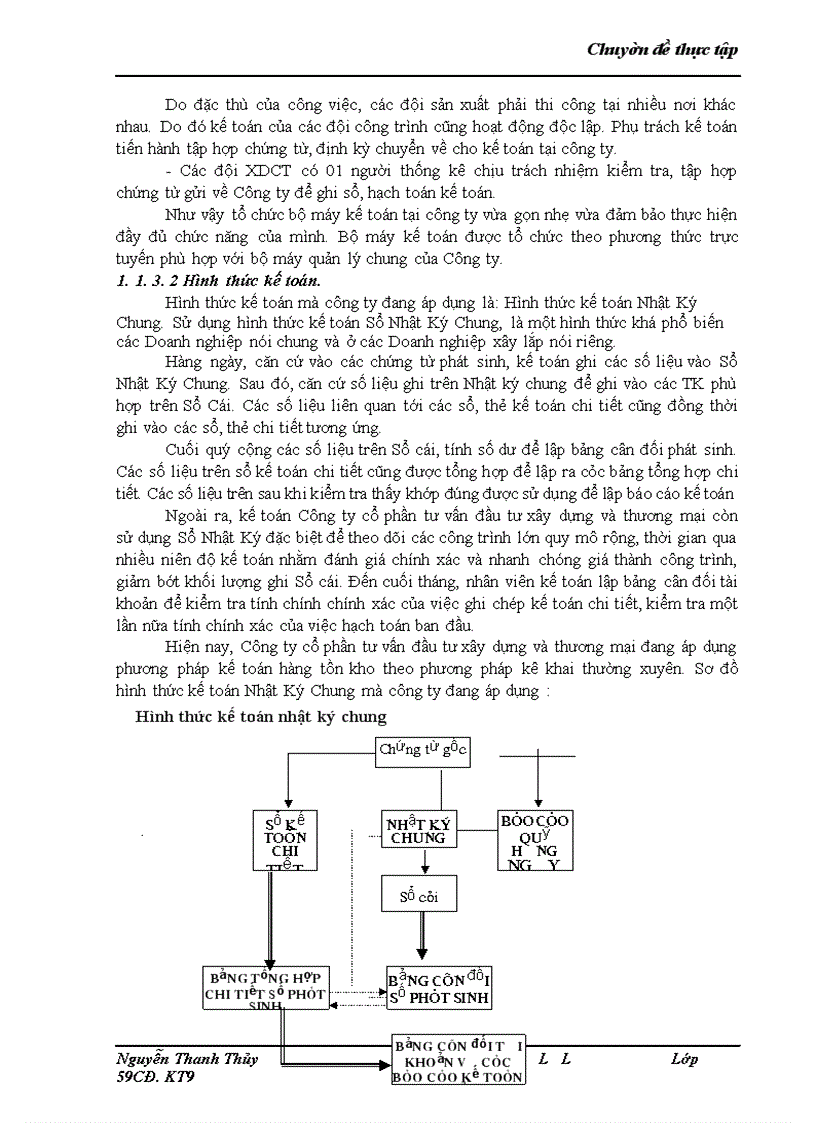 image for page Thực trạng công tác kế toán tại công ty, đặc điểm kế toán và một số phần hành kế toán chủ yếu tại công ty cổ phần đầu tư xây dựng và thương mại