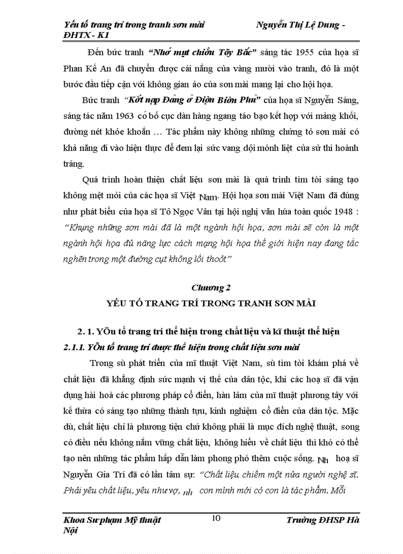 image for page Yếu tố trang trí trong tranh sơn mài