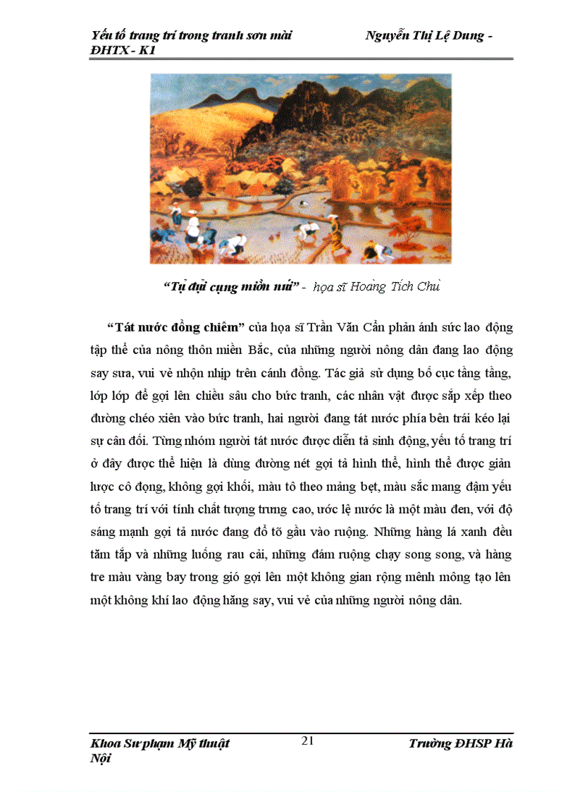 image for page Yếu tố trang trí trong tranh sơn mài