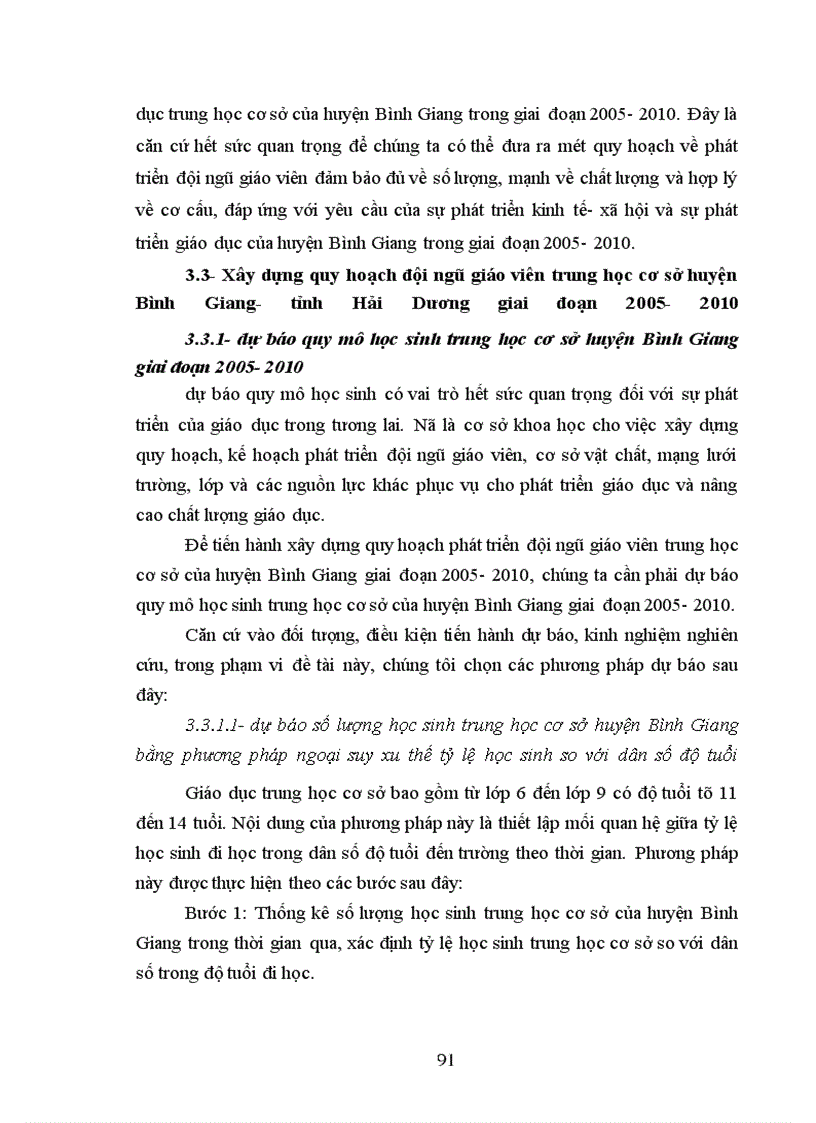 image for page Quy hoạch phát triển đội ngũ giáo viên trung học cơ sở huyện Bình Giang- tỉnh Hải Dương giai đoạn 2005- 2010