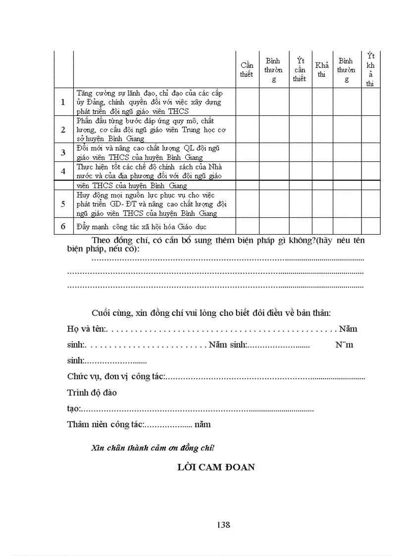 image for page Quy hoạch phát triển đội ngũ giáo viên trung học cơ sở huyện Bình Giang- tỉnh Hải Dương giai đoạn 2005- 2010