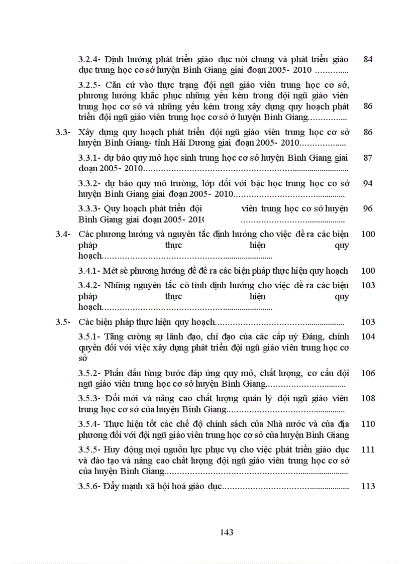 image for page Quy hoạch phát triển đội ngũ giáo viên trung học cơ sở huyện Bình Giang- tỉnh Hải Dương giai đoạn 2005- 2010