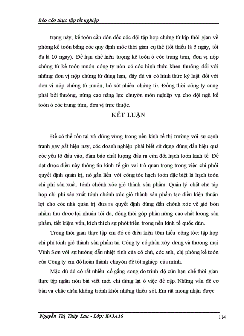 image for page Tổ chức công tác kế toán Chi phí sản xuất và tính giá thành sản phẩm tại Công ty cổ phần xây dựng và thương mại vĩnh sơn