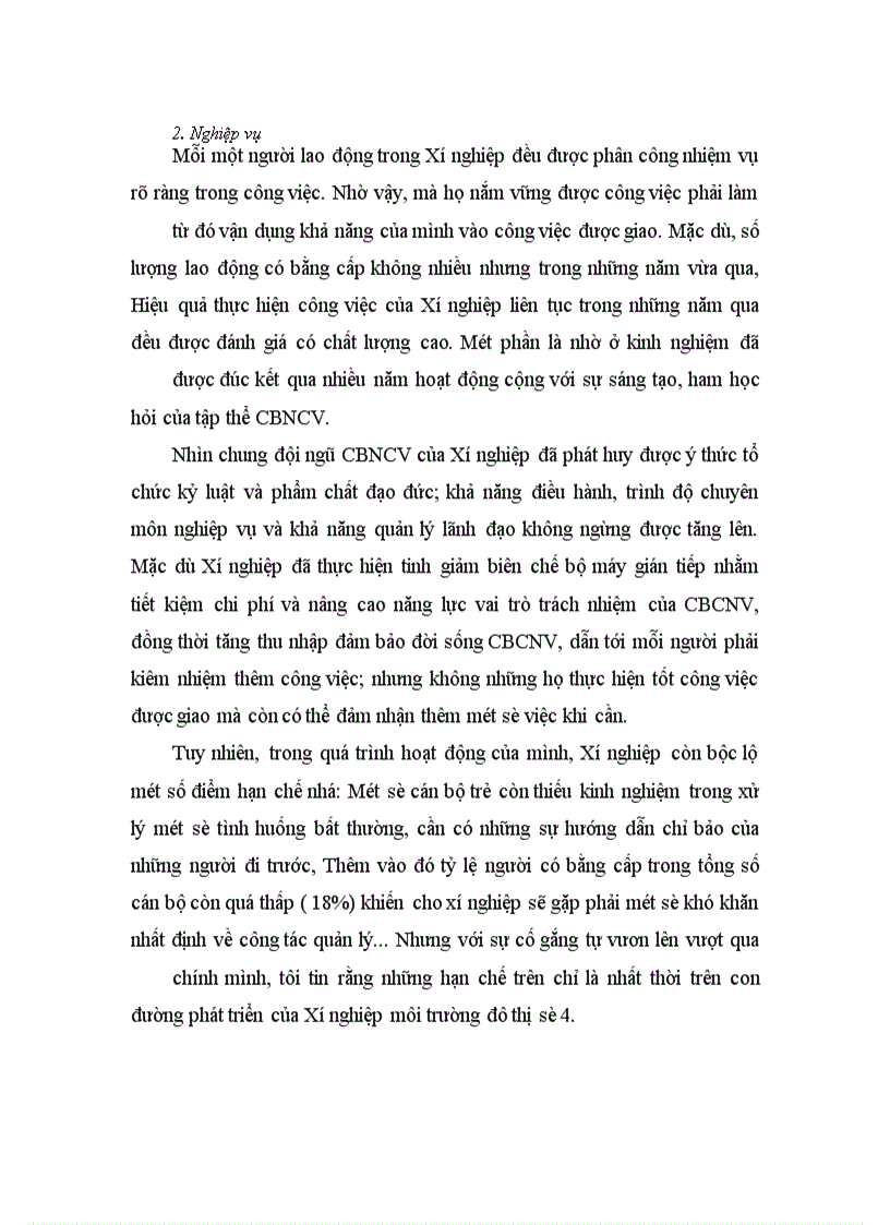 image for page Tổ chức và hoạt động chung về xí nghiệp môi trường đô thị số 4