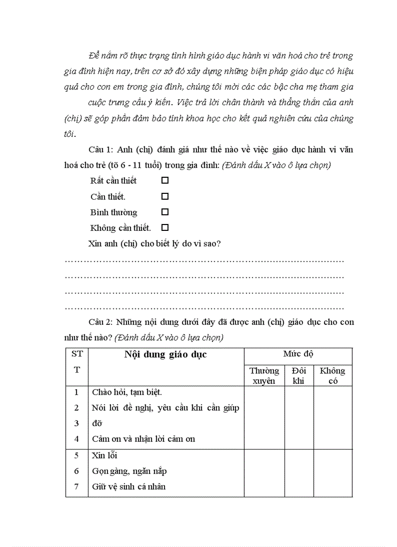 image for page Biện pháp giáo dục hành vi văn hoá cho trẻ (6-11tuổi) trong gia đình hiện nay -