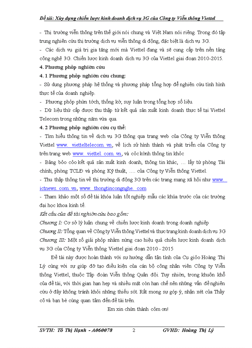 image for page Xây dựng chiến lược kinh doanh dịch vụ 3G của Công ty Viễn thông Viettel