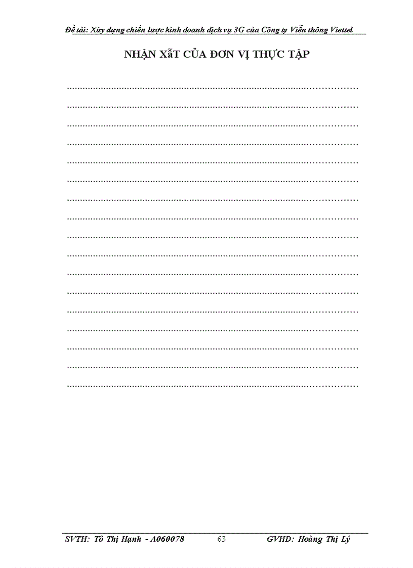 image for page Xây dựng chiến lược kinh doanh dịch vụ 3G của Công ty Viễn thông Viettel