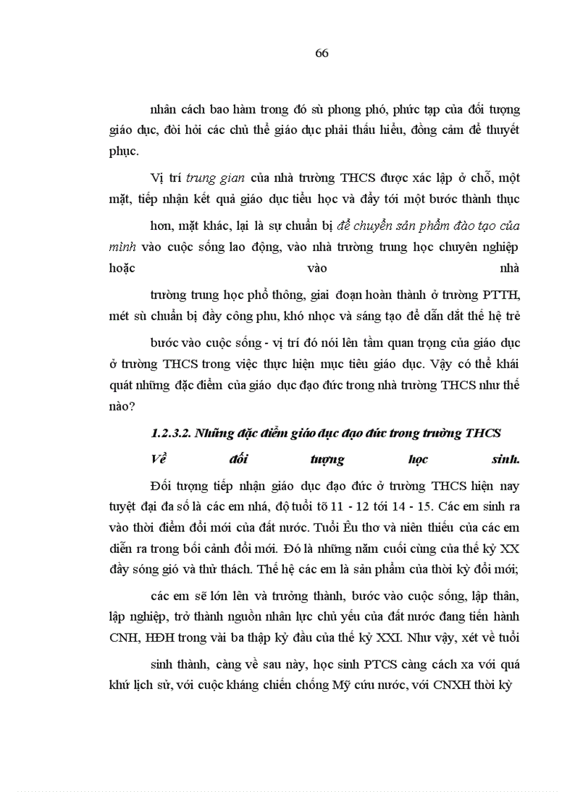 image for page Giáo dục đạo đức cho học sinh trường trung học cơ sở tại thành phố Hồ Chí Minh trong điều kiện đổi mới hiện nay
