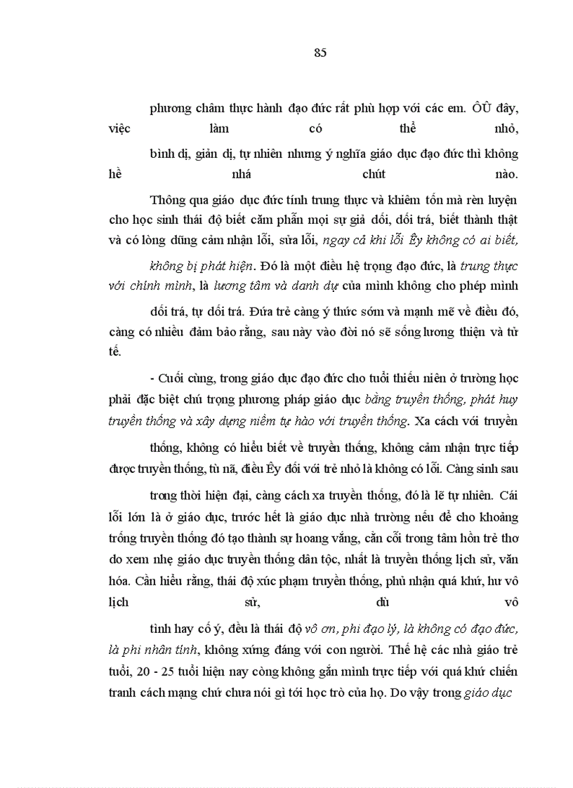 image for page Giáo dục đạo đức cho học sinh trường trung học cơ sở tại thành phố Hồ Chí Minh trong điều kiện đổi mới hiện nay