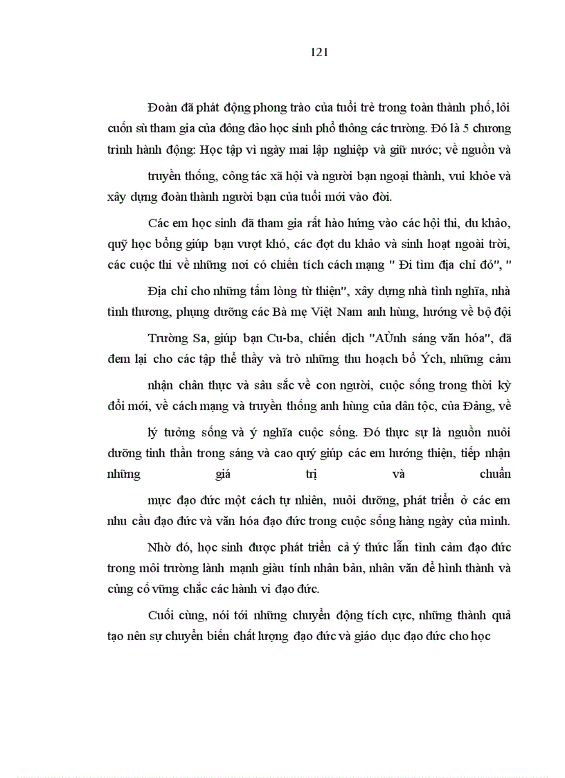 image for page Giáo dục đạo đức cho học sinh trường trung học cơ sở tại thành phố Hồ Chí Minh trong điều kiện đổi mới hiện nay